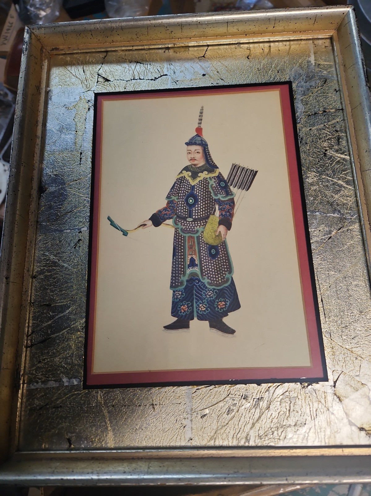 19th-century Chinese court figure watercolor painting (on paper) 19th-century Chinese court figure watercolor painting (on paper)