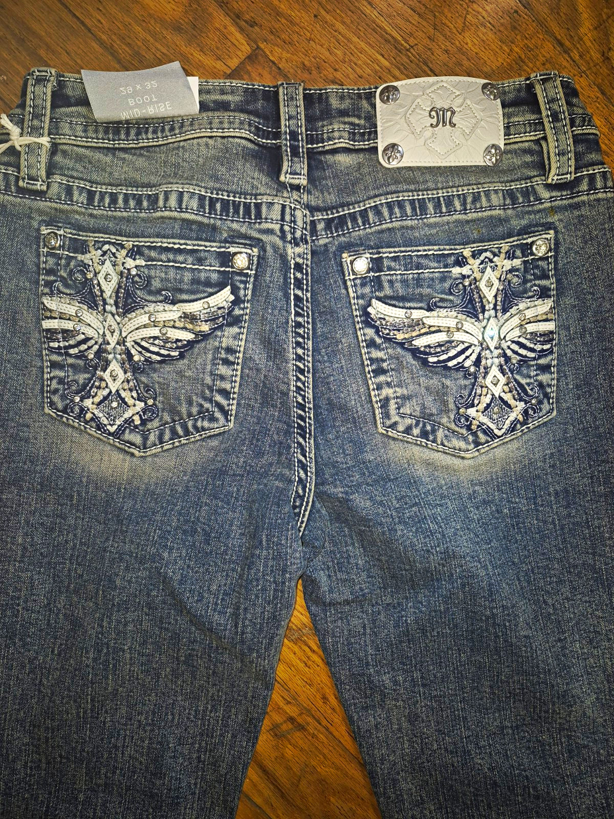 NWT Miss Me Women\'s Boot Cut Flare Denim Jeans Size 29x32 NWT Miss Me Women\'s Boot Cut Flare Denim Jeans Size 29x32
