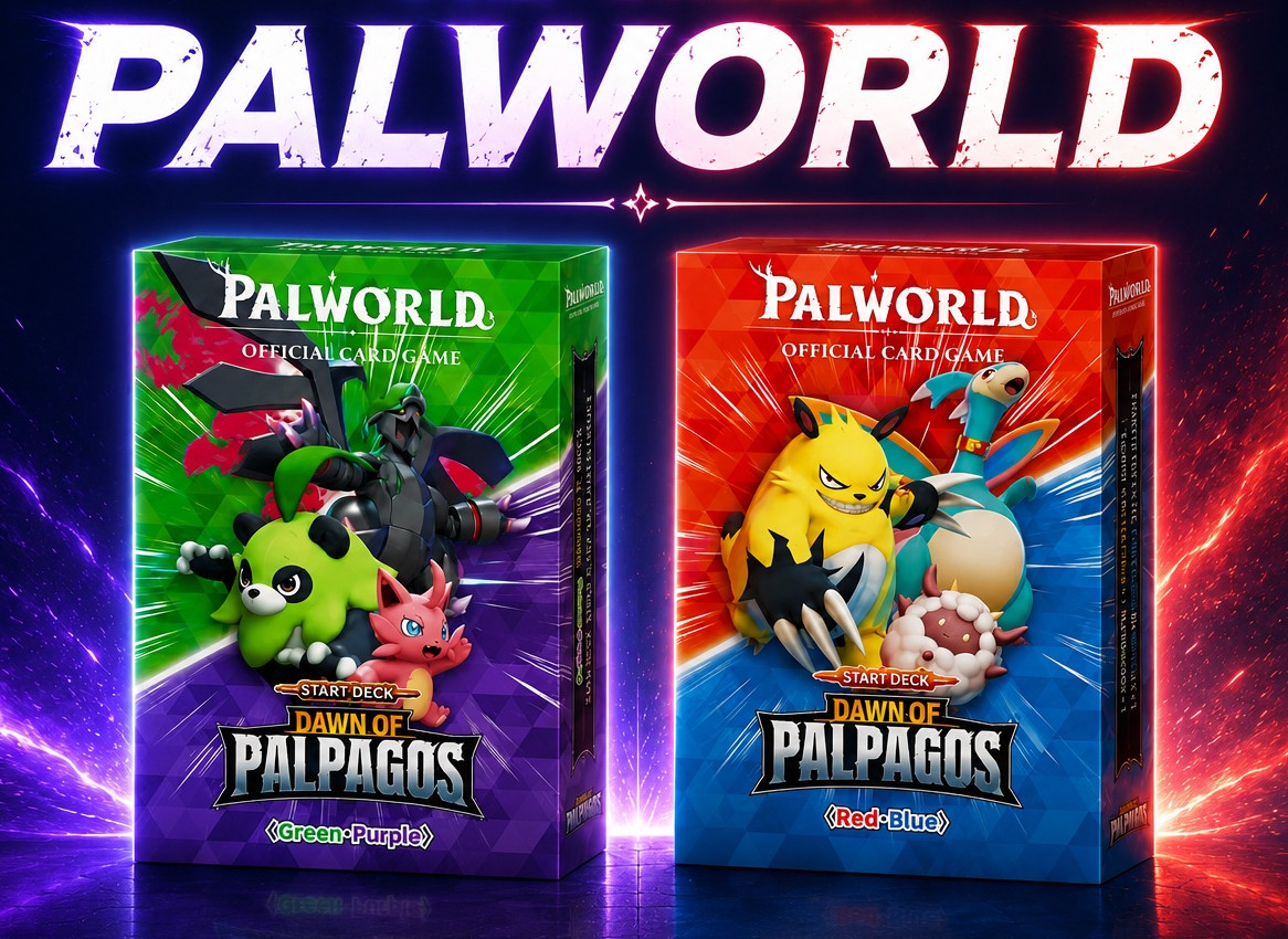 Palworld Dawn of Palpagos Red Blue & Green Purple Trial Starter Deck Set Sealed Palworld Dawn of Palpagos Red Blue & Green Purple Trial Starter Deck Set Sealed