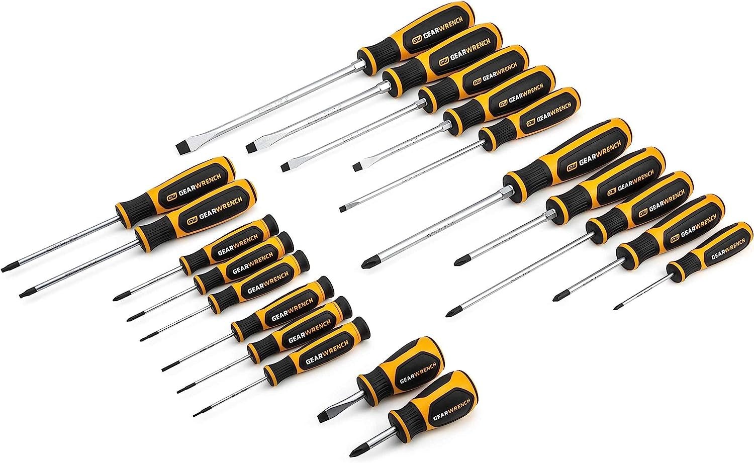 Screwdriver Set 20 Piece Phillips Slotted Torx GEARWRENCH 80066H Screwdriver Set 20 Piece Phillips Slotted Torx GEARWRENCH 80066H