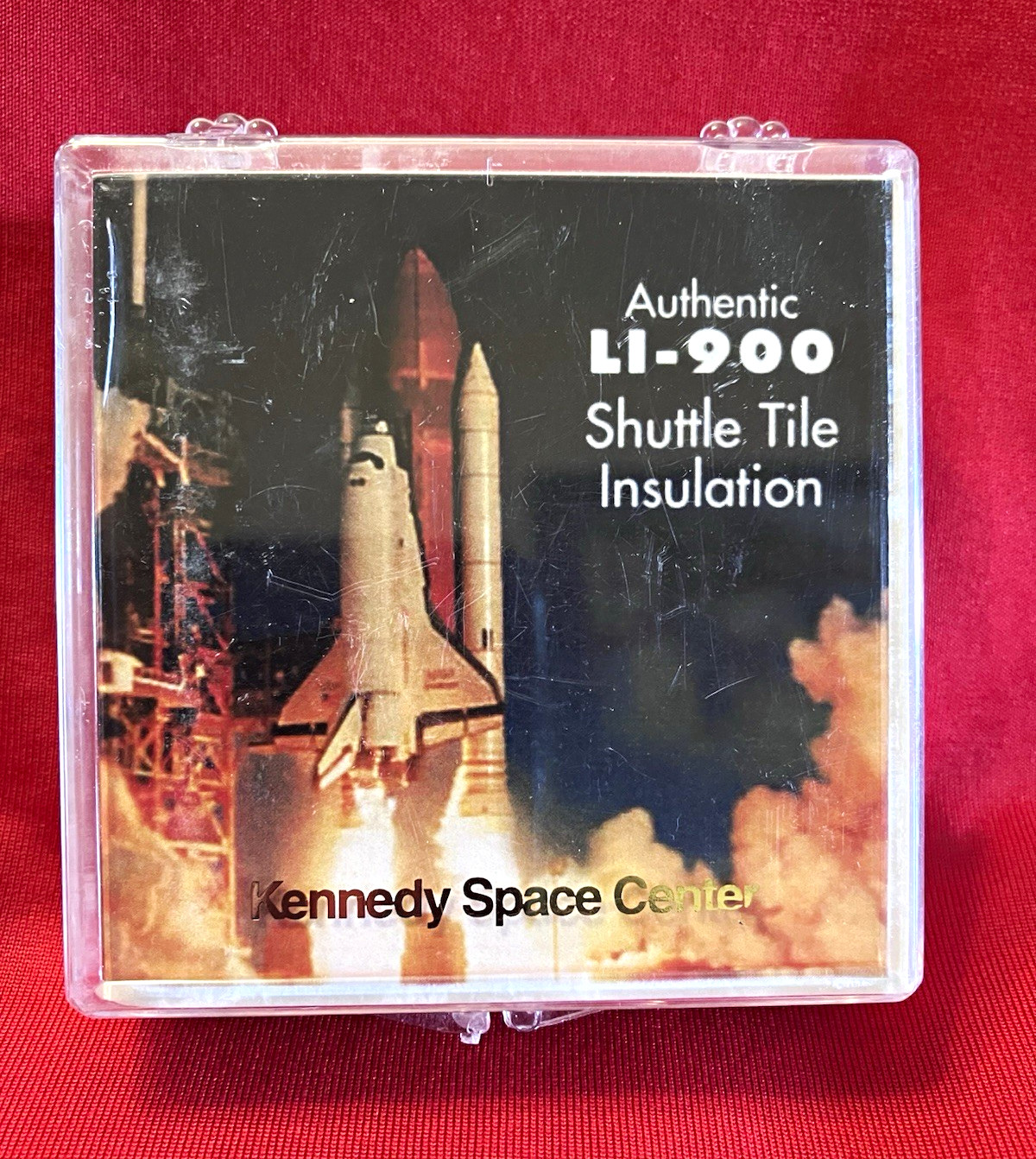 Kennedy Space Center LI-900 Shuttle Tile Insulation w/ Display Case & Info Card