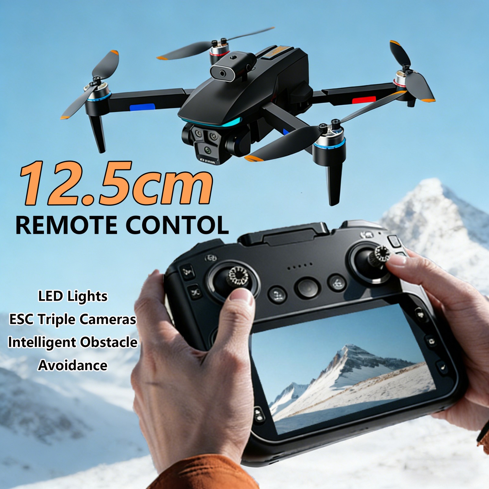 Drone with Camera for Adults, 4.5 Inch LCD RC Screen, Brushless Motor Quadcopter Drone with Camera for Adults, 4.5 Inch LCD RC Screen, Brushless Motor Quadcopter