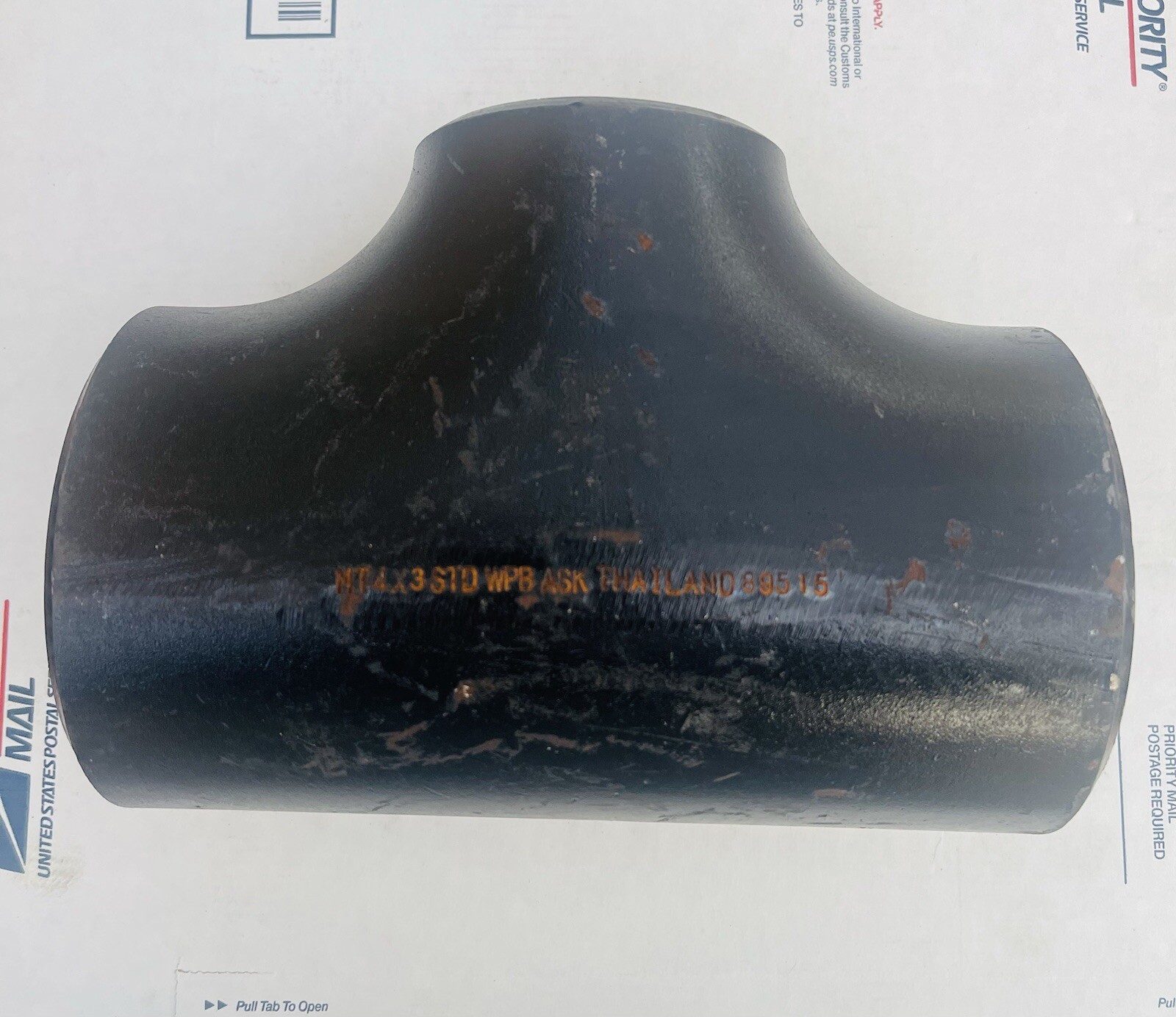 4”x4”x3” Standard Wall Carbon Steel Welding Reducing Tee-Schedule 40 4”x4”x3” Standard Wall Carbon Steel Welding Reducing Tee-Schedule 40