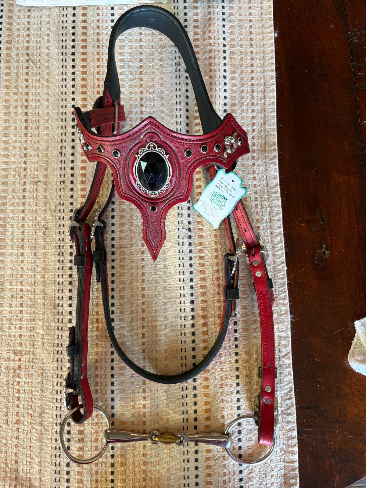 New Red Leather Royal Legacy Baroque Costume Parade Bridle Horse Size New Red Leather Royal Legacy Baroque Costume Parade Bridle Horse Size