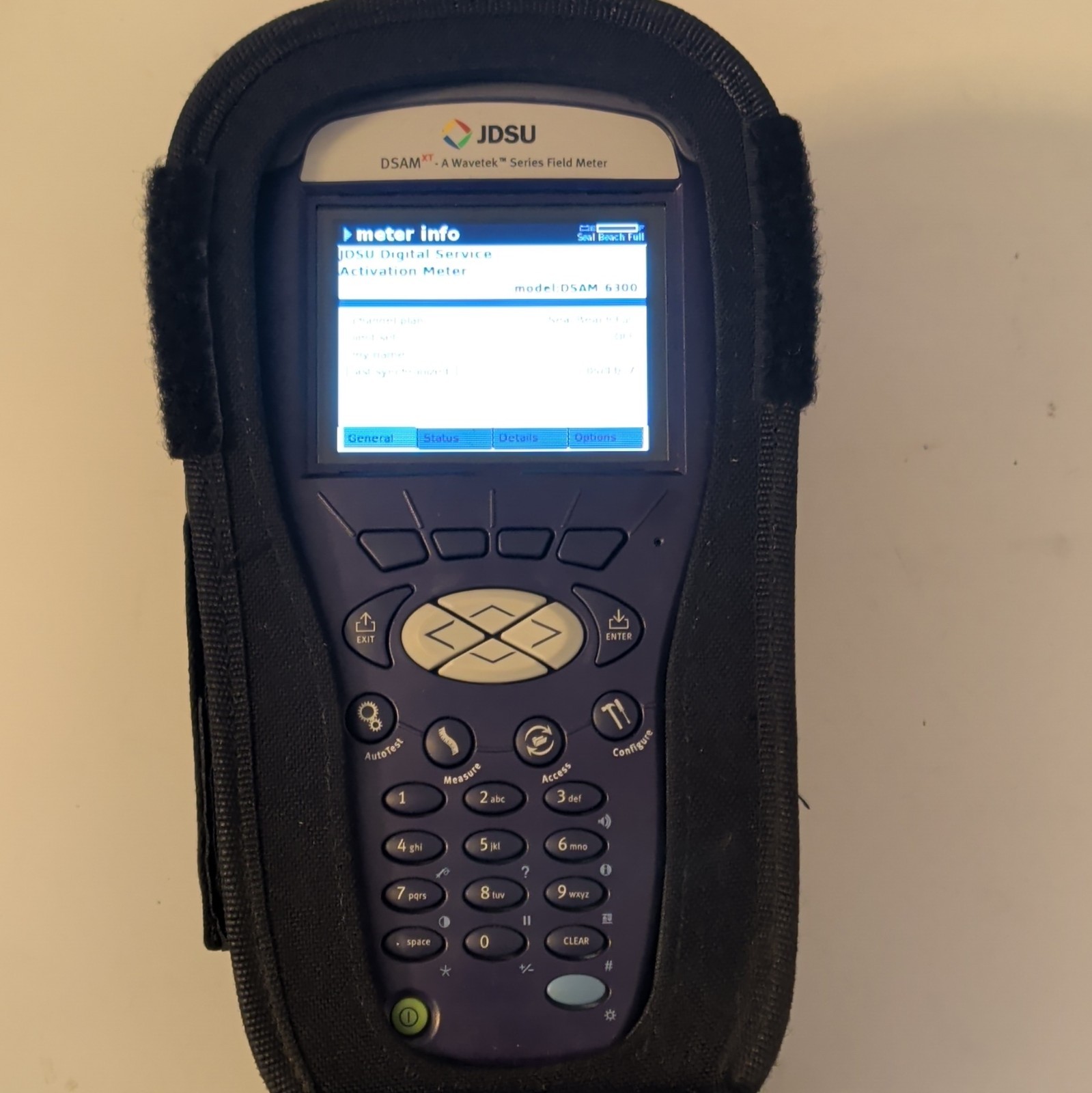 JDSU DSAM-6300 XL Battery Digital Signal Meter With Carrying Case JDSU DSAM-6300 XL Battery Digital Signal Meter With Carrying Case