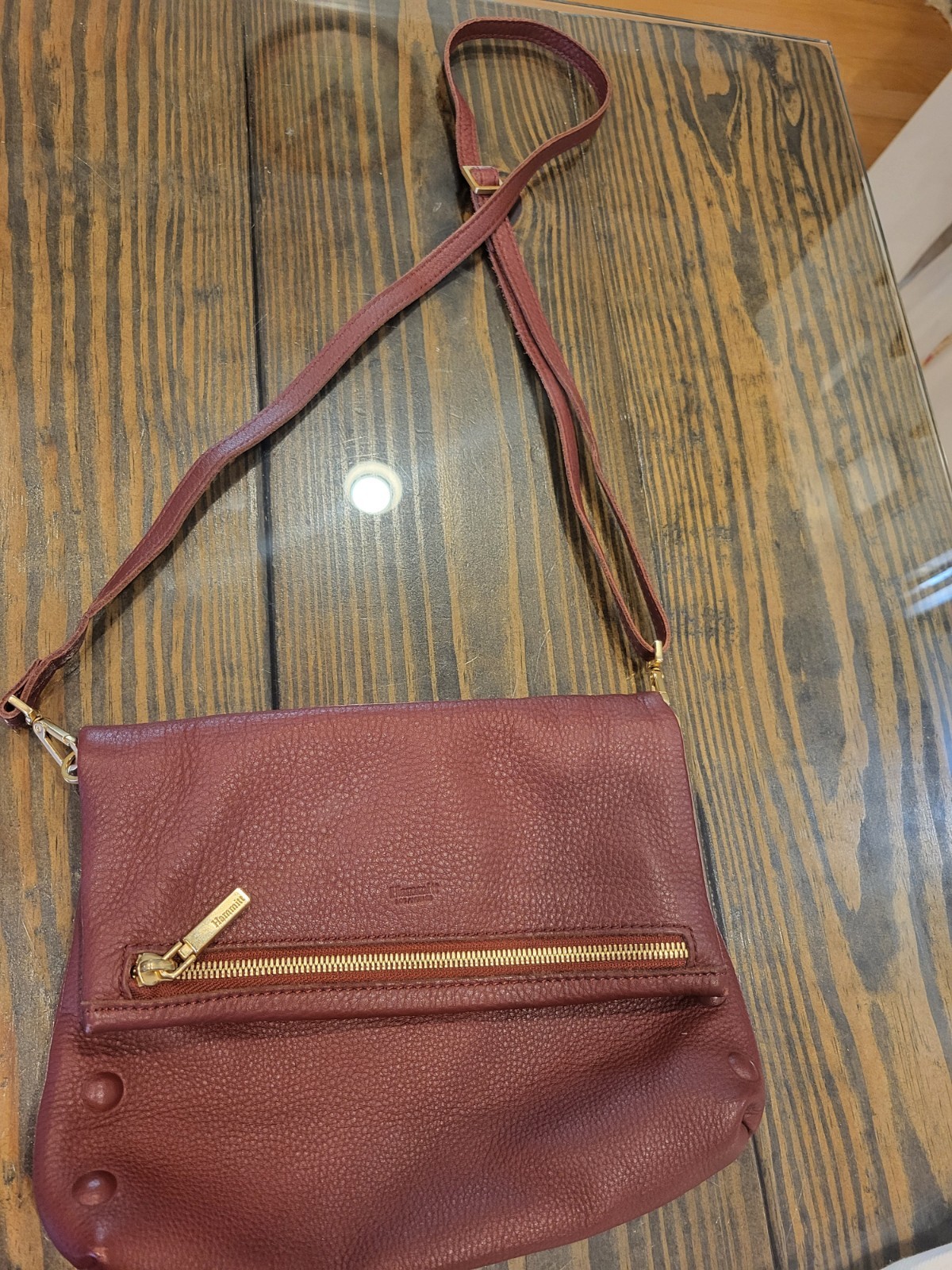 Hammitt Oliver Red Pomodoro Soft Leather Crossbody Handbag Purse READ z Hammitt Oliver Red Pomodoro Soft Leather Crossbody Handbag Purse READ z