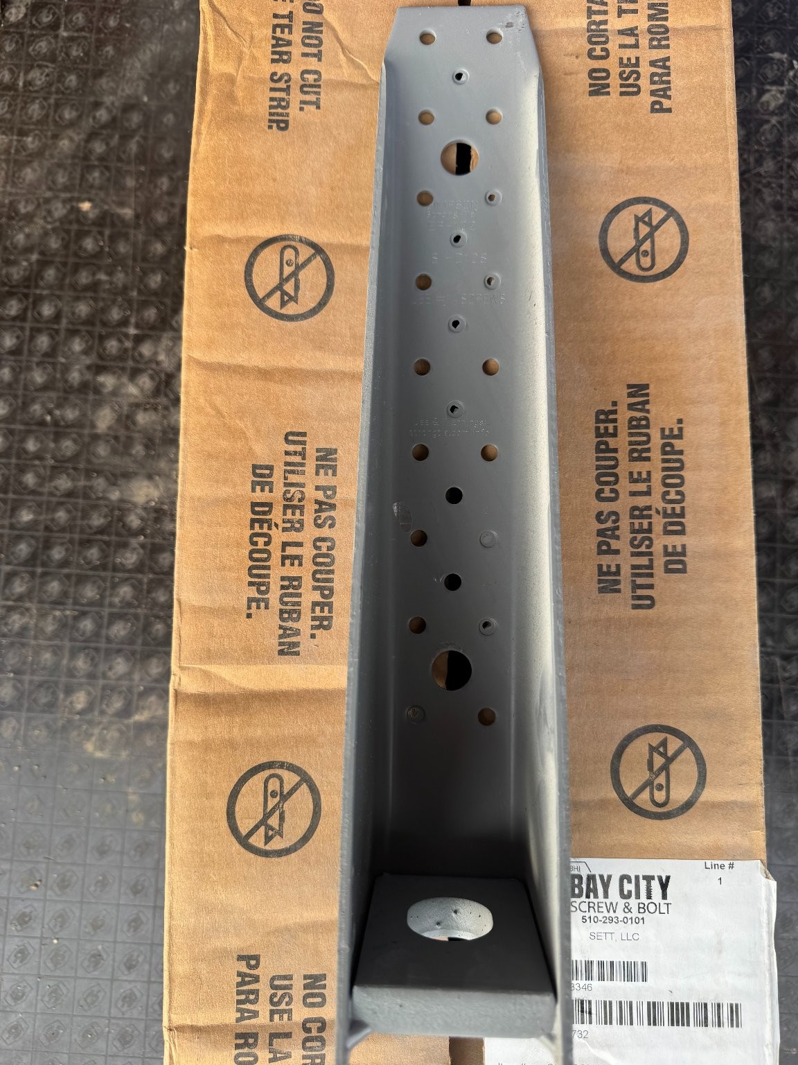 (8) Simpson Strong-Tie S/HD10S Light Gauge Steel Holdown Qty 8 Made in USA