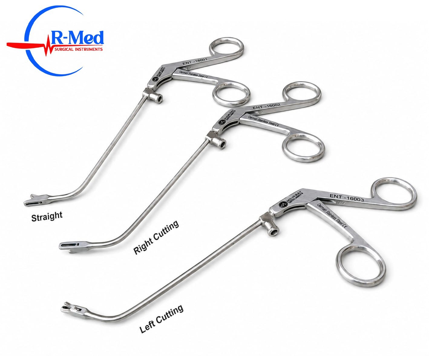 ENT Miniature Nasal Forceps 3 pieces, 65° Upward, Fees Surgery Instruments