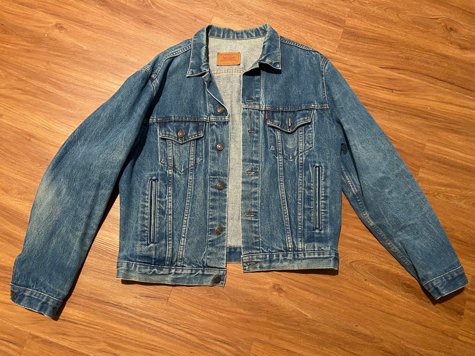 Levi\'s 90s True Vintage Denim Jacket Indigo M Vintage Relaxed Fit 