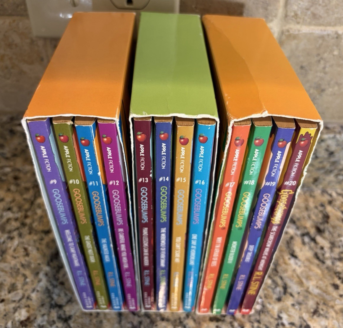 Vintage R.L. Stine Goosebump Books 3 Complete Box Sets 9-12, 13-16, 17-20 Vintage R.L. Stine Goosebump Books 3 Complete Box Sets 9-12, 13-16, 17-20