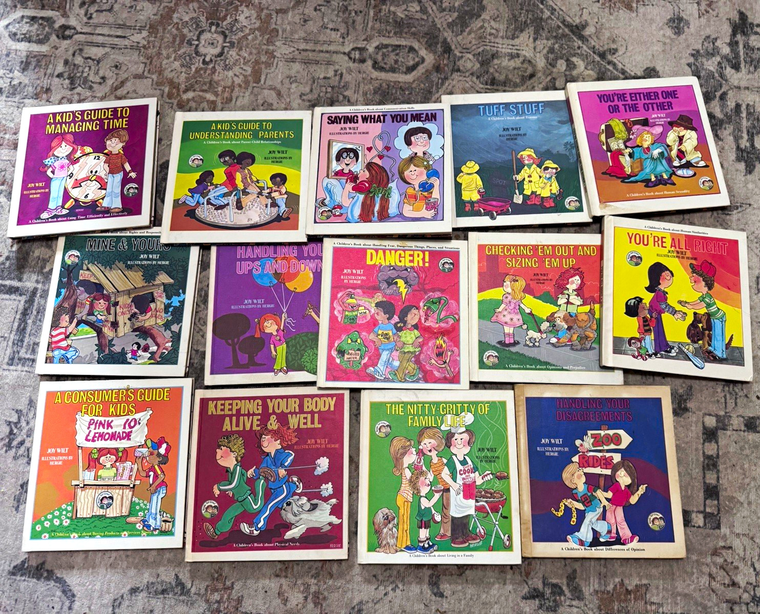 Set of 14 Vintage children’s Books by Joy Wilt PB 1978 Illus different topics: