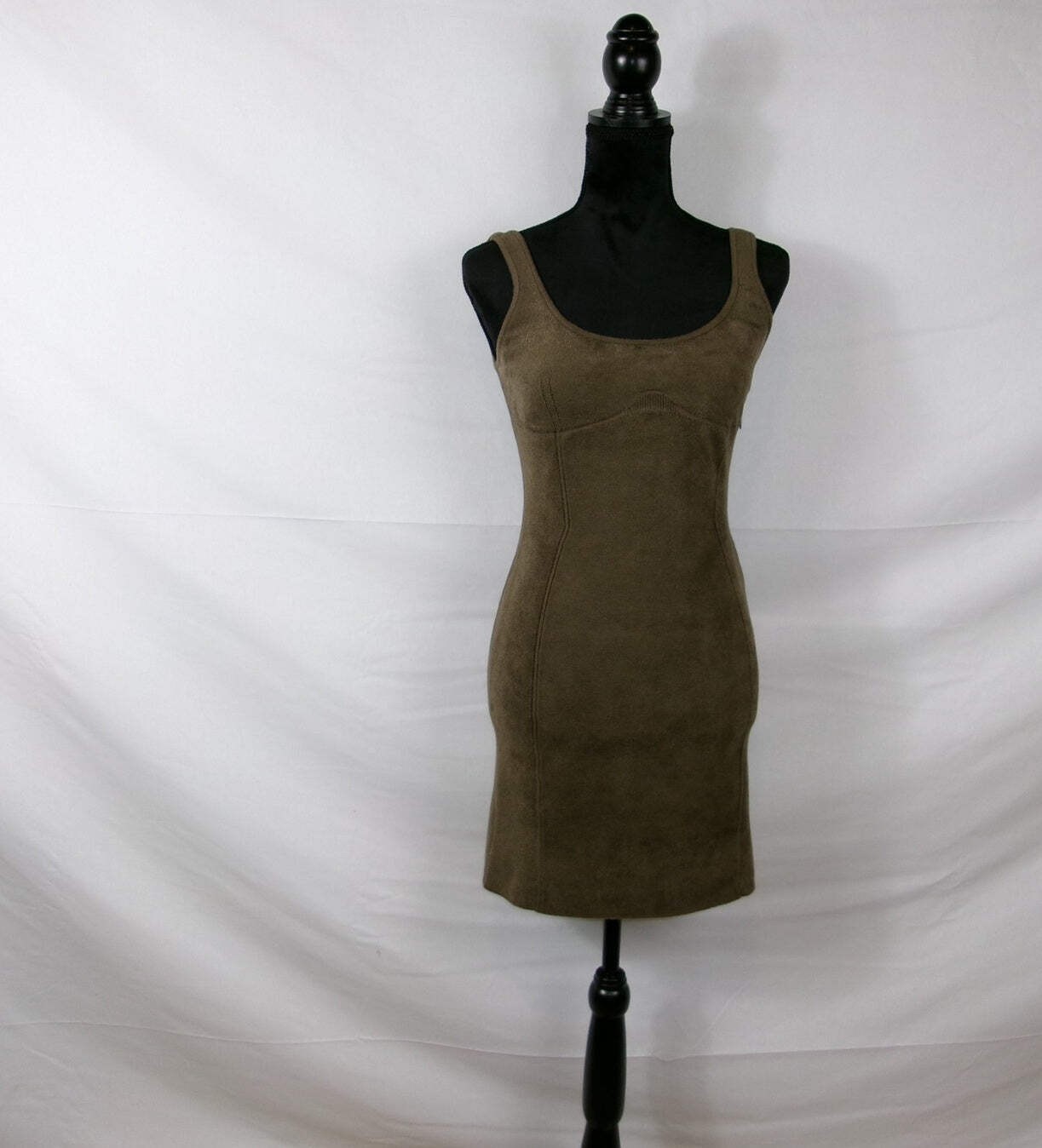 Fendi x SKIMS Scoop-Neck Sheath Mini Dress – Green