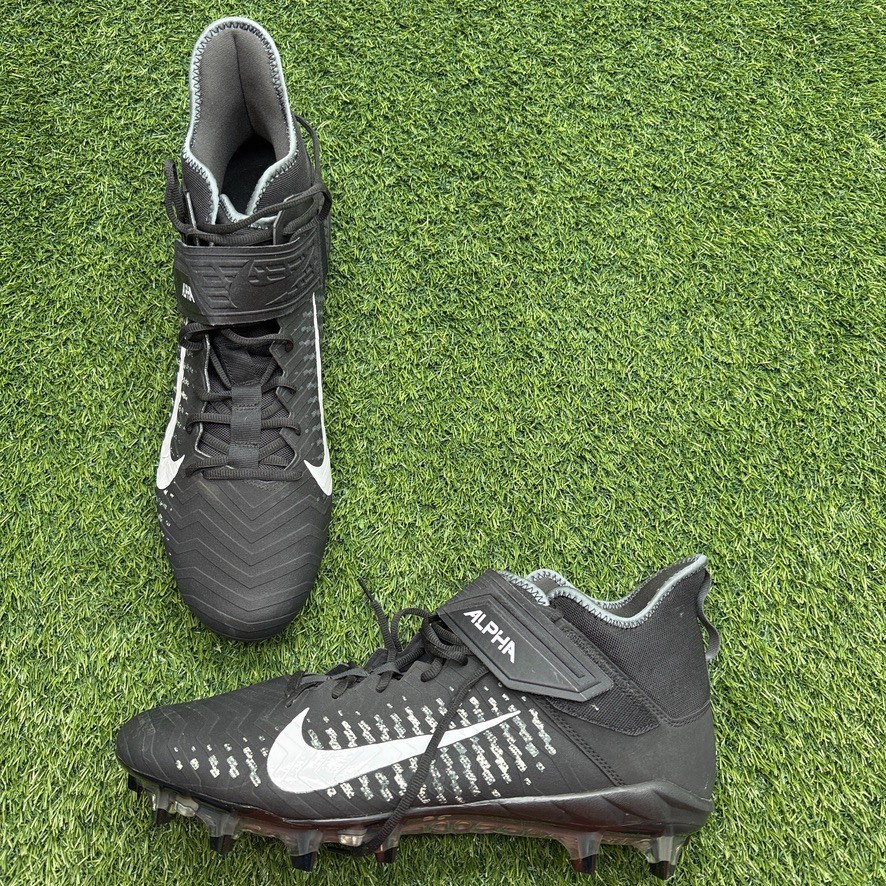 Nike Alpha Menance Pro 2 Cleats Mens 18 Football Strap Black Big Nike Alpha Menance Pro 2 Cleats Mens 18 Football Strap Black Big
