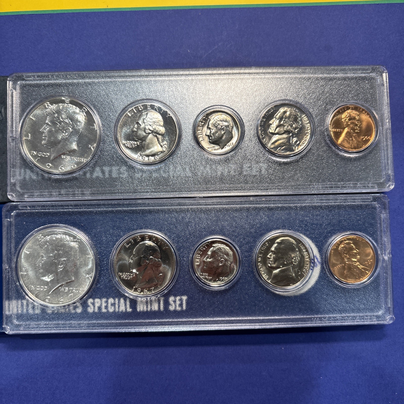 1966 + 1967 US Special Mint Sets WITH BOXES Genuine - SMS Read Description 1966 + 1967 US Special Mint Sets WITH BOXES Genuine - SMS Read Description