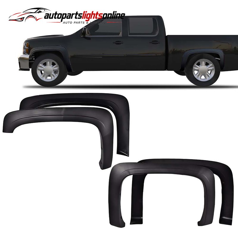Factory Style Fender Flares Fit For 2007-2013 Chevy Silverado 1500/2500HD/3500HD