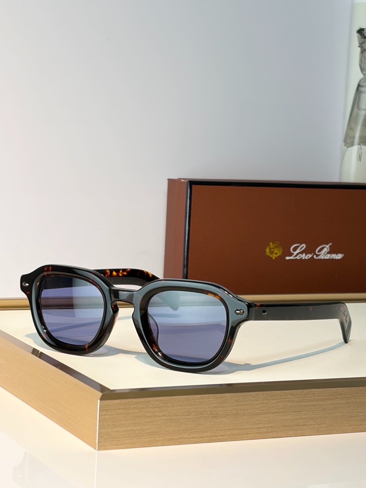 Loro Piana Style Unisex Sunglasses - MODEL: ANDRE SIZE:47口25-150 Loro Piana Style Unisex Sunglasses - MODEL: ANDRE SIZE:47口25-150