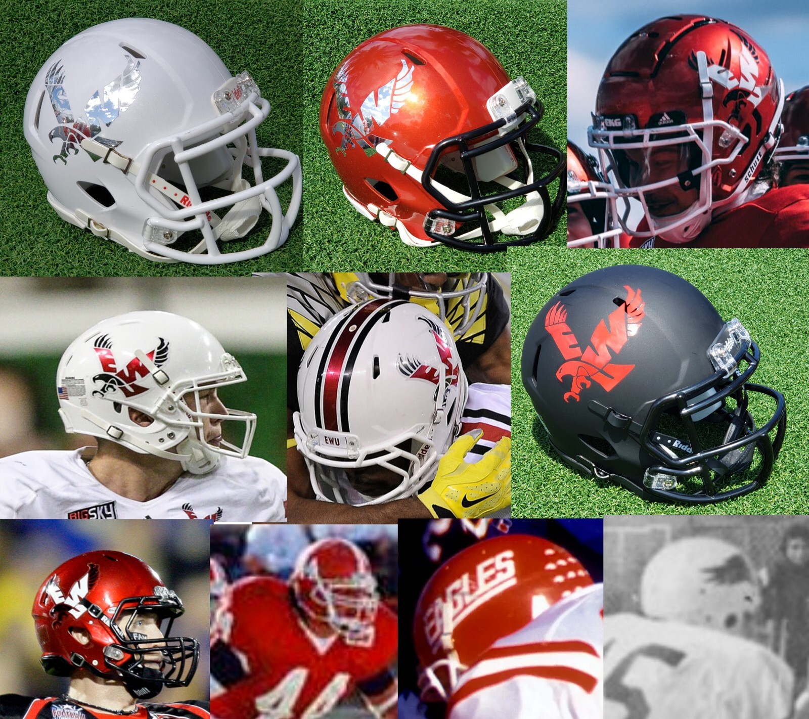 EASTERN WASHINGTON EAGLES FOOTBALL MINI HELMET, MANY VERSIONS TO PICK FROM