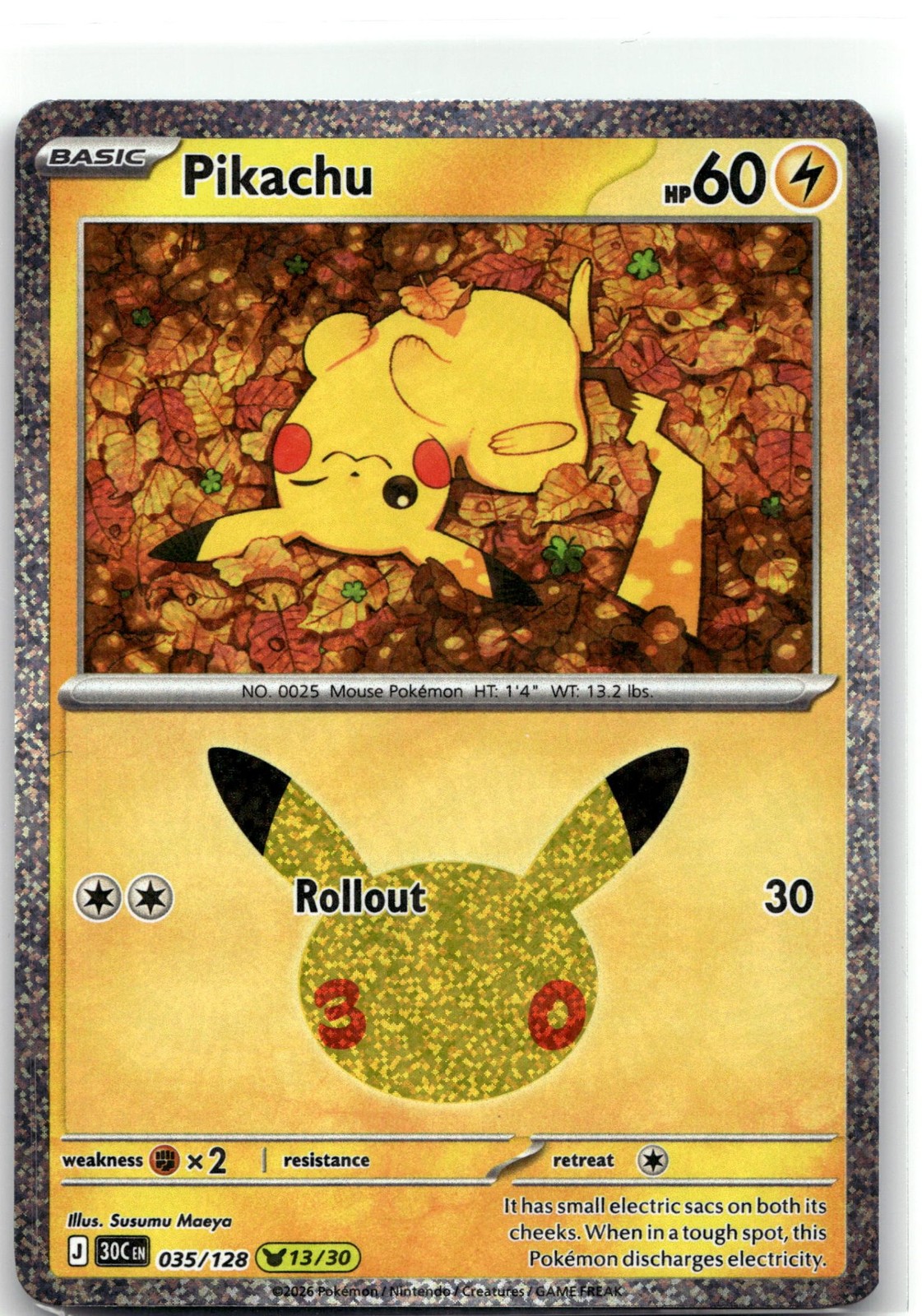 Pikachu Holofoil [30C - 035/128]