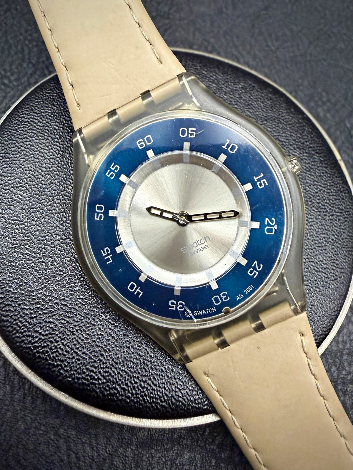 Vintage Swatch Skin Ultra-Thin Swiss Watch | 4mm Slim Profile | New Battery
