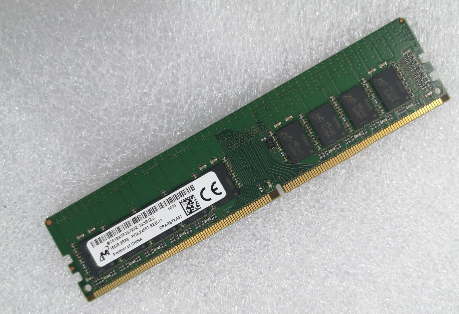 MT Micron 16GB DDR4 2400 ECC UDIMM RAM 2Rx8 PC4-19200 MTA18ASF2G72AZ-2G3B1 288p MT Micron 16GB DDR4 2400 ECC UDIMM RAM 2Rx8 PC4-19200 MTA18ASF2G72AZ-2G3B1 288p