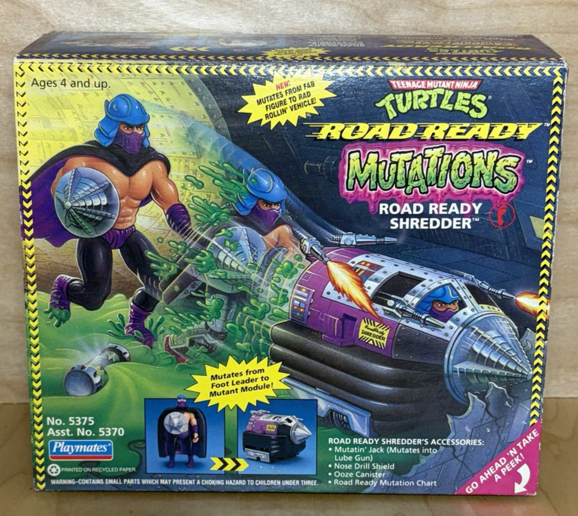 Playmates TMNT Road Ready Shredder Vintage ‘93 NEW Sealed