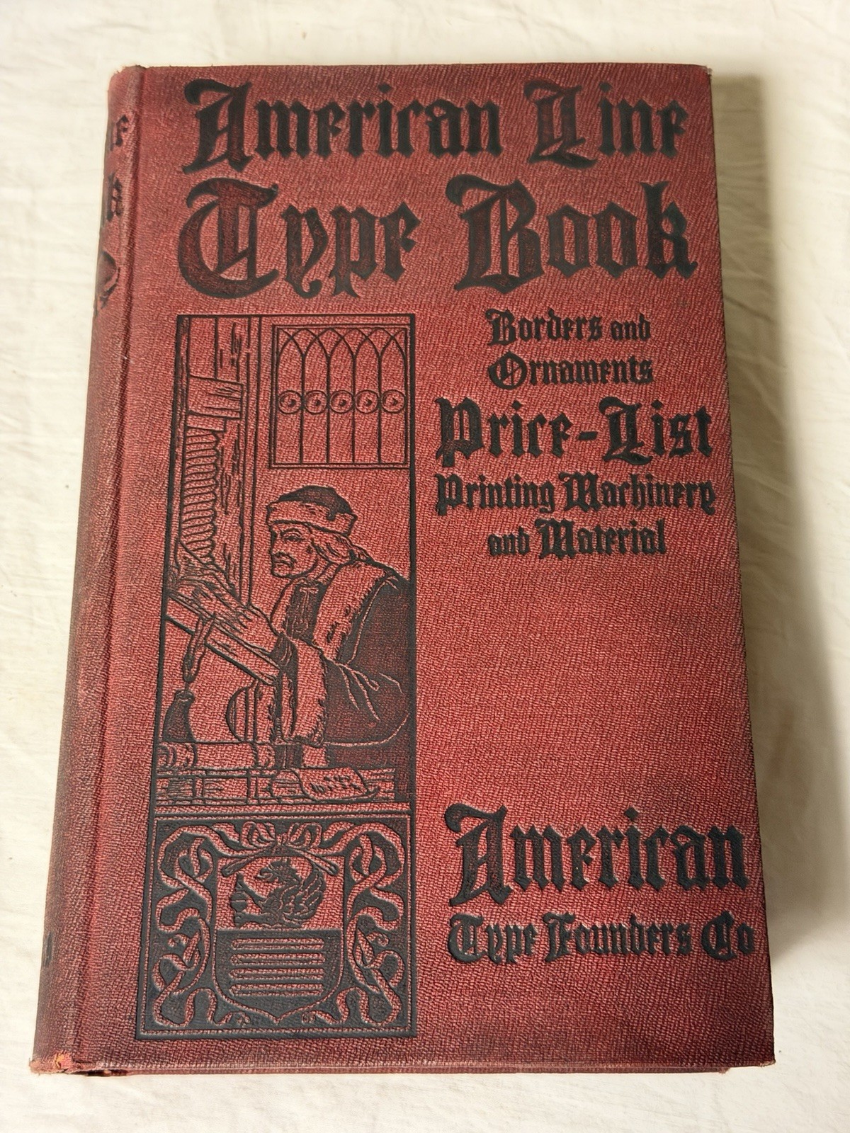 American Line Type Book 1906 American Type Founders Co Antique
