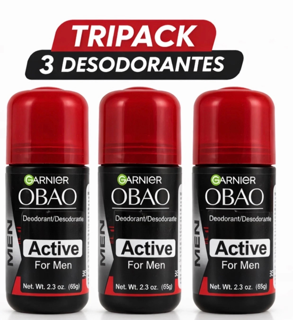 Garnier Obao Active Desodorante Hombre Roll On 65g 3 Pack Deodorant Garnier Obao Active Desodorante Hombre Roll On 65g 3 Pack Deodorant