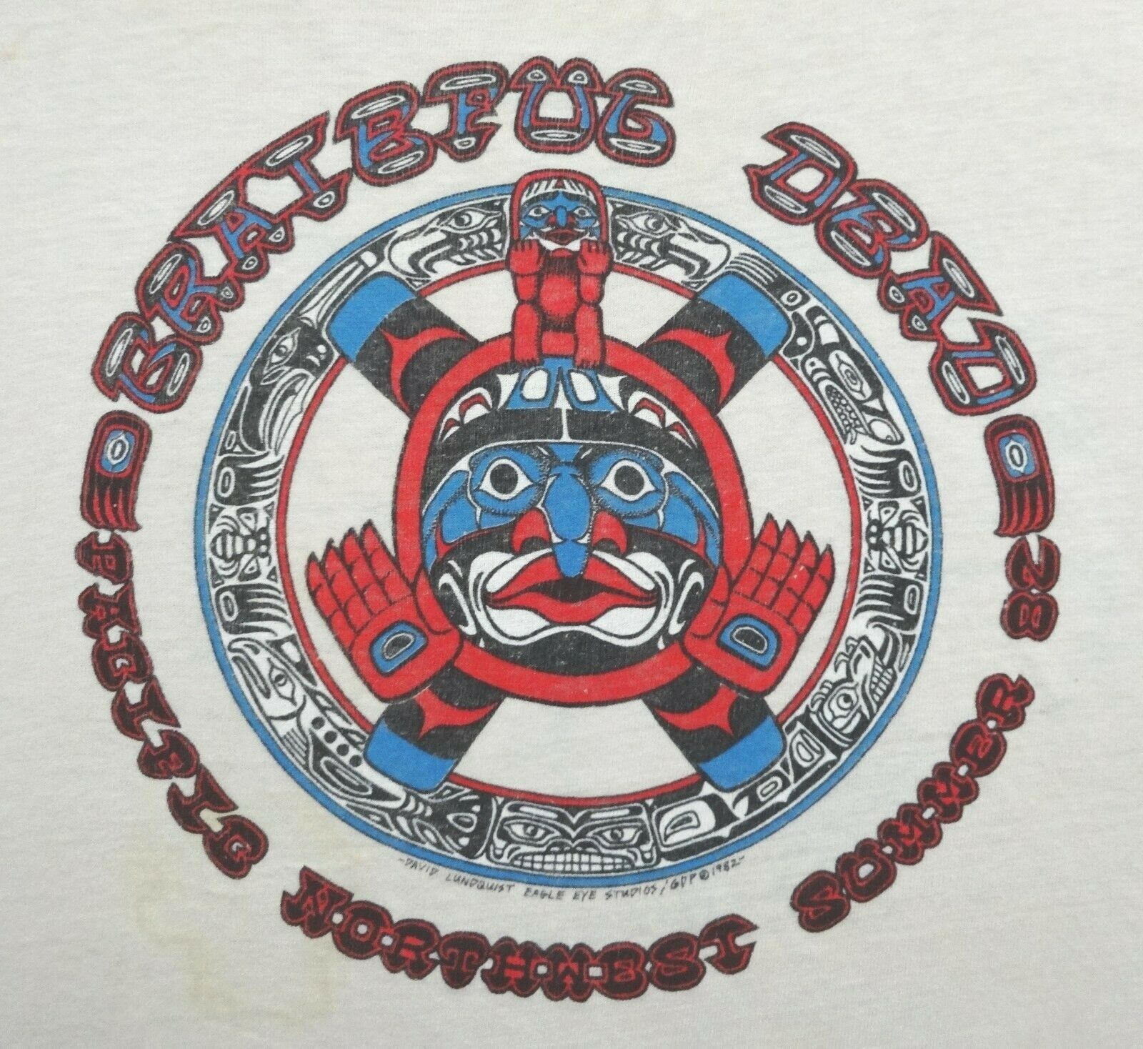 Grateful Dead Shirt T Shirt Vintage 1982 Veneta Oregon OR Field Trip 8/28/82 XL