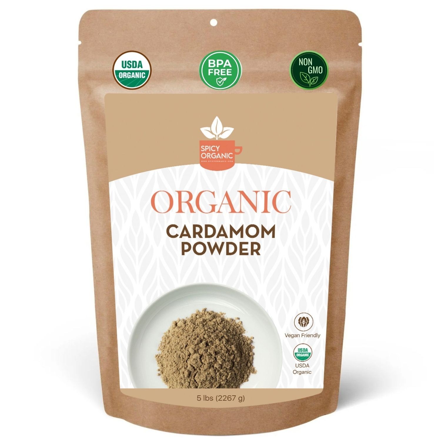 Spicy Organic Cardamom Powder 5 lbs | USDA Organic