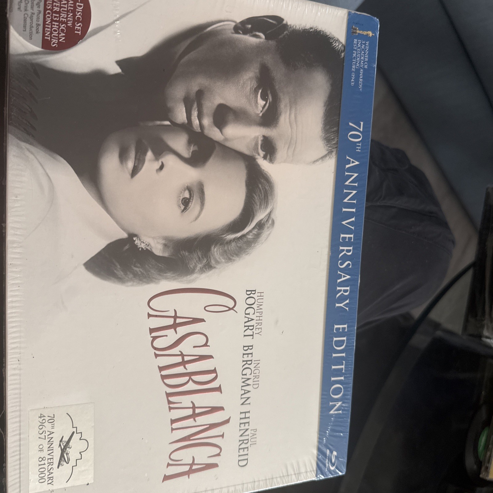 Casablanca (Blu-ray/DVD, 2012, 3-Disc Set, 70th Anniversary Edition) Casablanca (Blu-ray/DVD, 2012, 3-Disc Set, 70th Anniversary Edition)