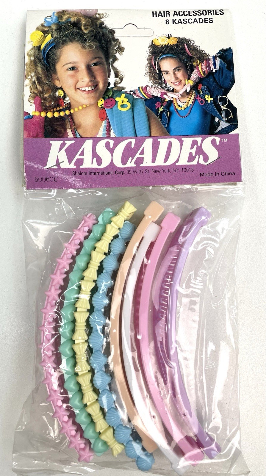 Vintage 80s KASCADES Banana Hair Clip Retro 8 Pack NEW Vintage 80s KASCADES Banana Hair Clip Retro 8 Pack NEW