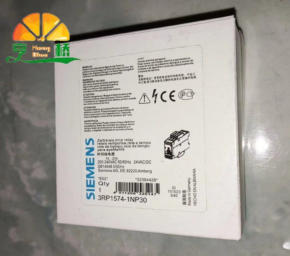 1PCS NEW ISiemens 3RP1574-1NP30 3RP15 74-1NP30 Time Relay ping Fast delivery