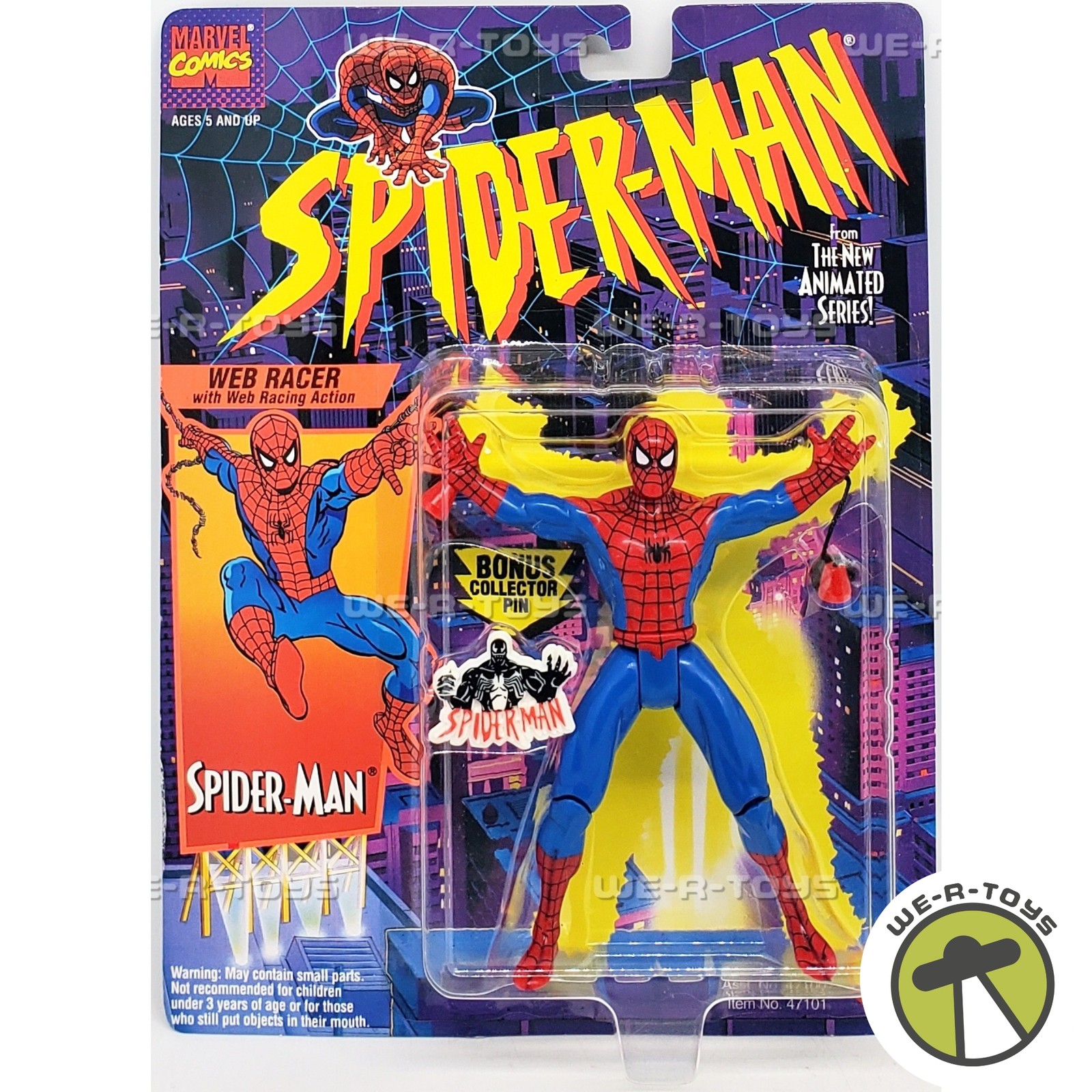 Marvel Spider-Man Animated Series Web Racer Action Figure 1994 Toy Biz NRFP