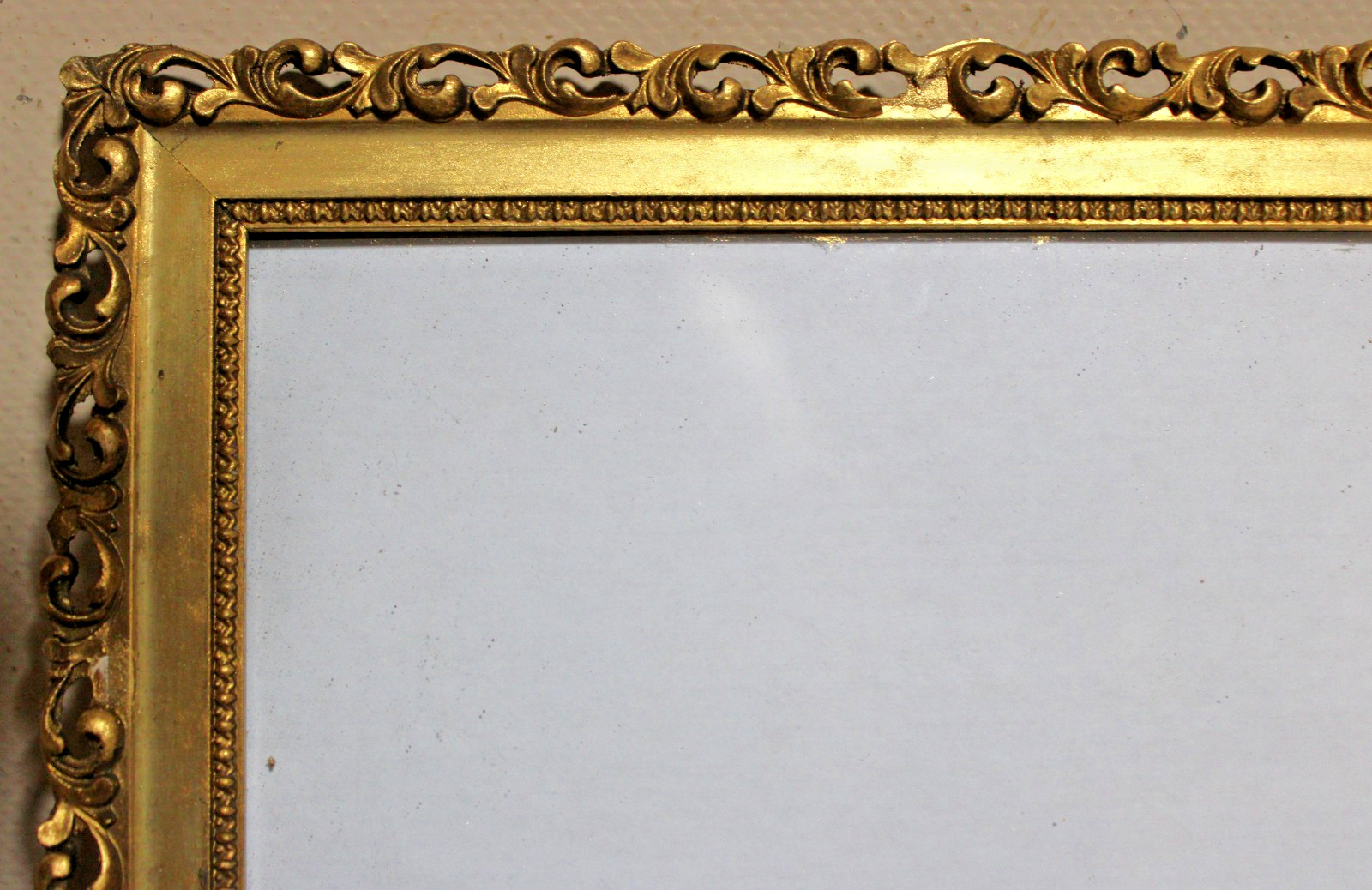 ANTIQUE FITS 9 X 10 FRENCH BAROQUE PICTURE FRAME ORNATE CARVED WOOD GOLD GILT