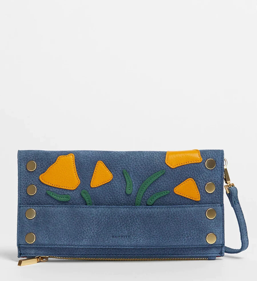 Hammitt Ryan Leather Poppy Skies Floral Crossbody Bag