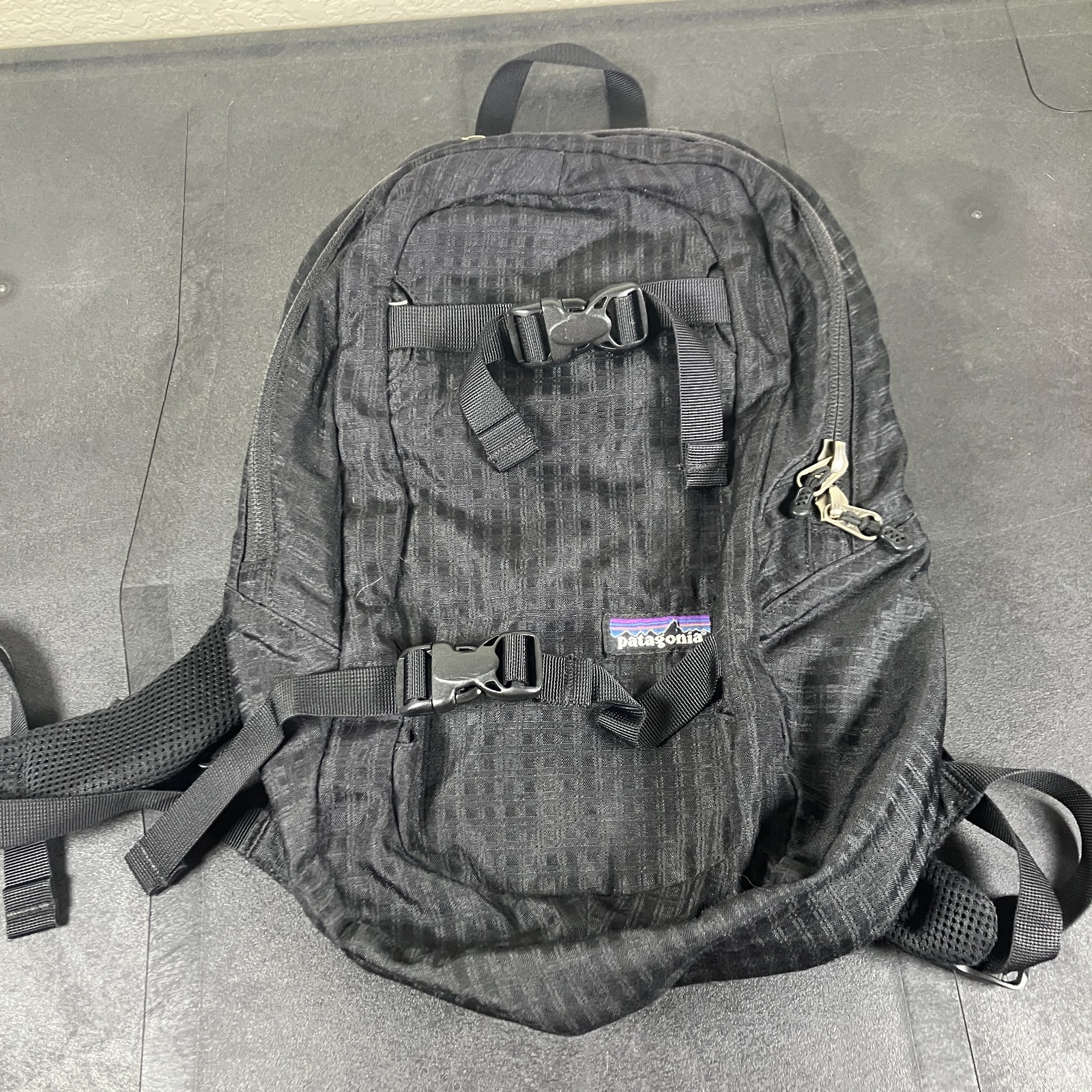Vintage Patagonia Backpack Black Pocket Pack 11 L Liter Day Pack Bag Y2K 2000