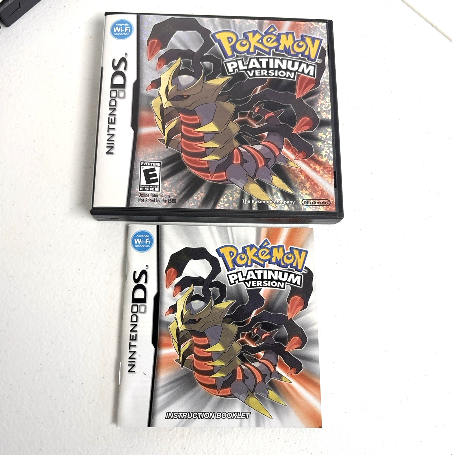 Pokemon Platinum Nintendo DS ORIGINAL ARTWORK + MANUAL + CASE ONLY NO GAME US Pokemon Platinum Nintendo DS ORIGINAL ARTWORK + MANUAL + CASE ONLY NO GAME US