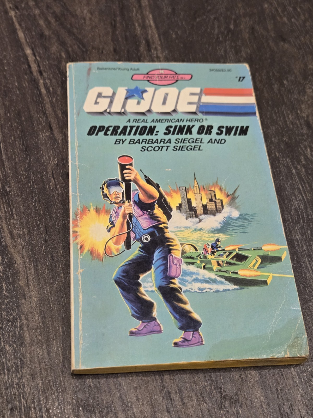 Vtg G.I. Joe Find Your Fate #17: Operation: Sink or Swim 1st Print 1987 Vtg G.I. Joe Find Your Fate #17: Operation: Sink or Swim 1st Print 1987