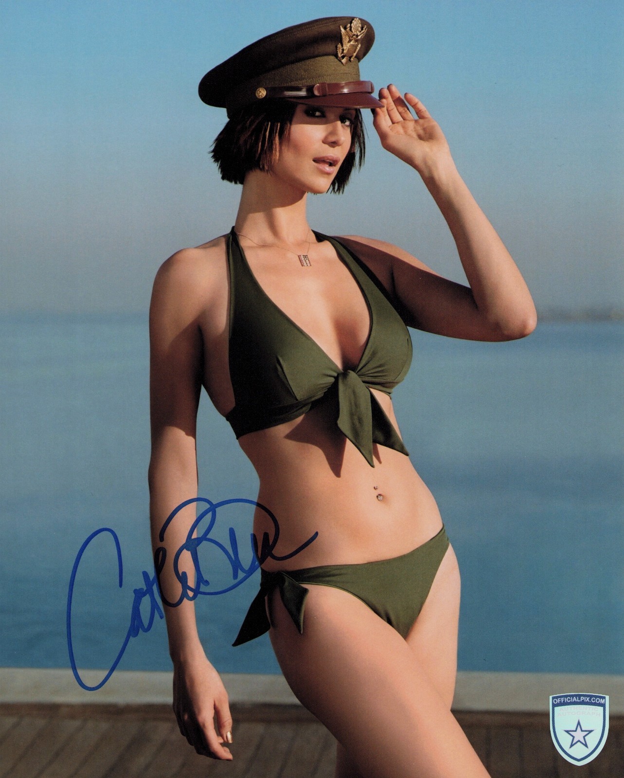 Signed Catherine Bell JAG Major General Sarah MacKenzie 8x10 w/ Official Pix COA
