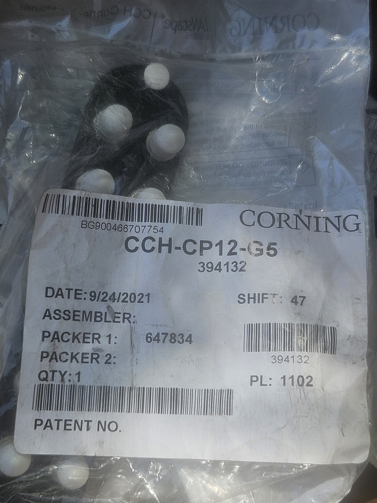 CORNING CCH-CP12-G5 CLOSET CONNECTOR PANEL BRAND NEW SEALED PKG - SAME DAY SHIP
