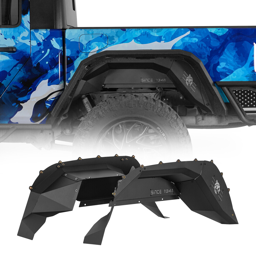 Fit 2020-2026 Jeep Gladiator JT Spartan Rear Inner Fender Liners w/SINCE 1941 