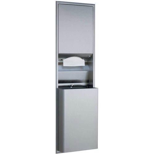 Bobrick Classic Series™ Recessed Paper Towel Dispenser & Waste