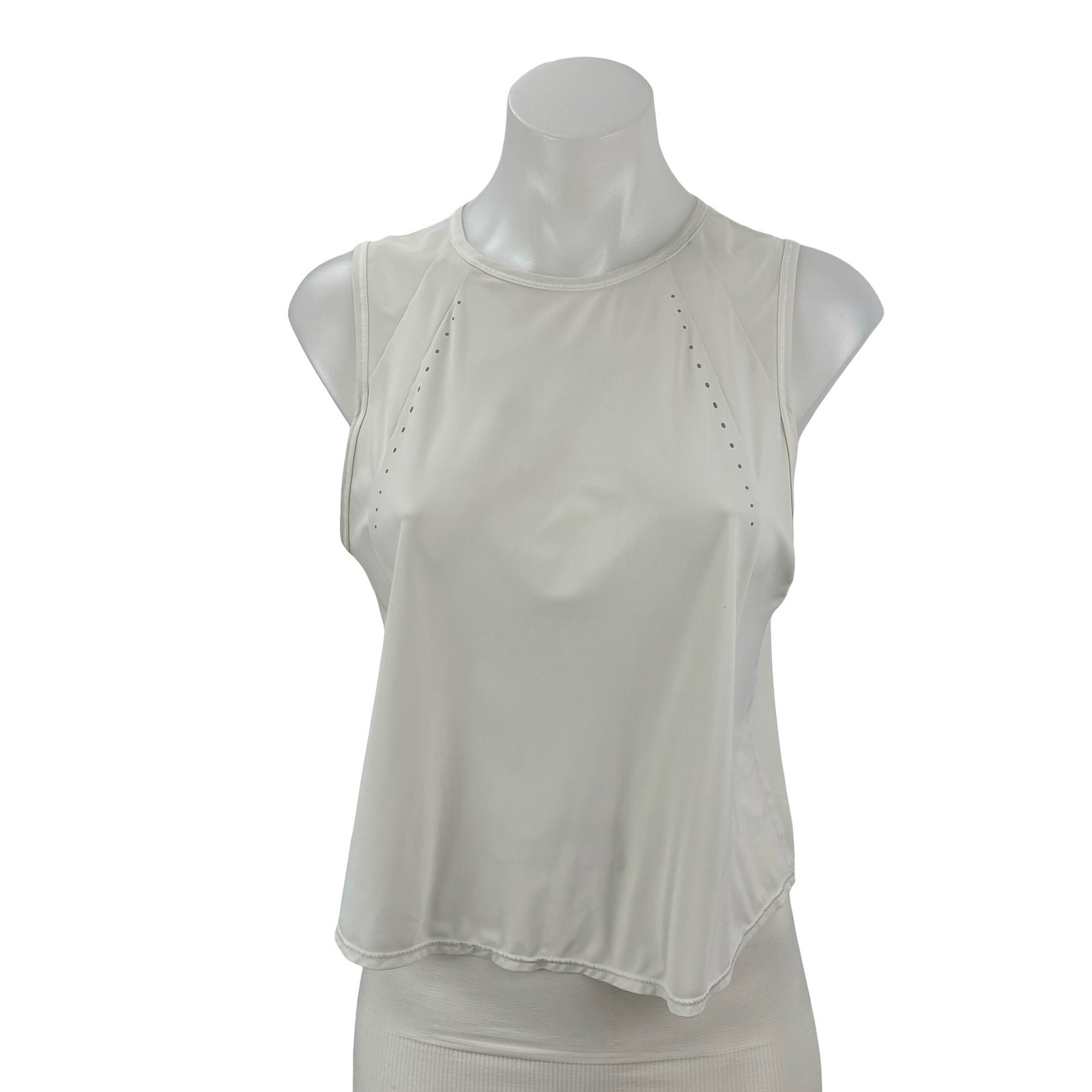 Lululemon Sculpt Women\'s White Cropped Yoga Running Athletic Tank Top Size S Lululemon Sculpt Women\'s White Cropped Yoga Running Athletic Tank Top Size S