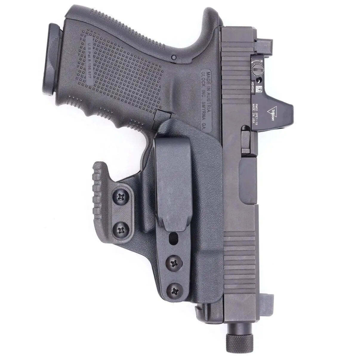 Trigger Guard Holster fits: Glock 17 19 19X 26 31 32 33 34 45 47 49 - Rounded