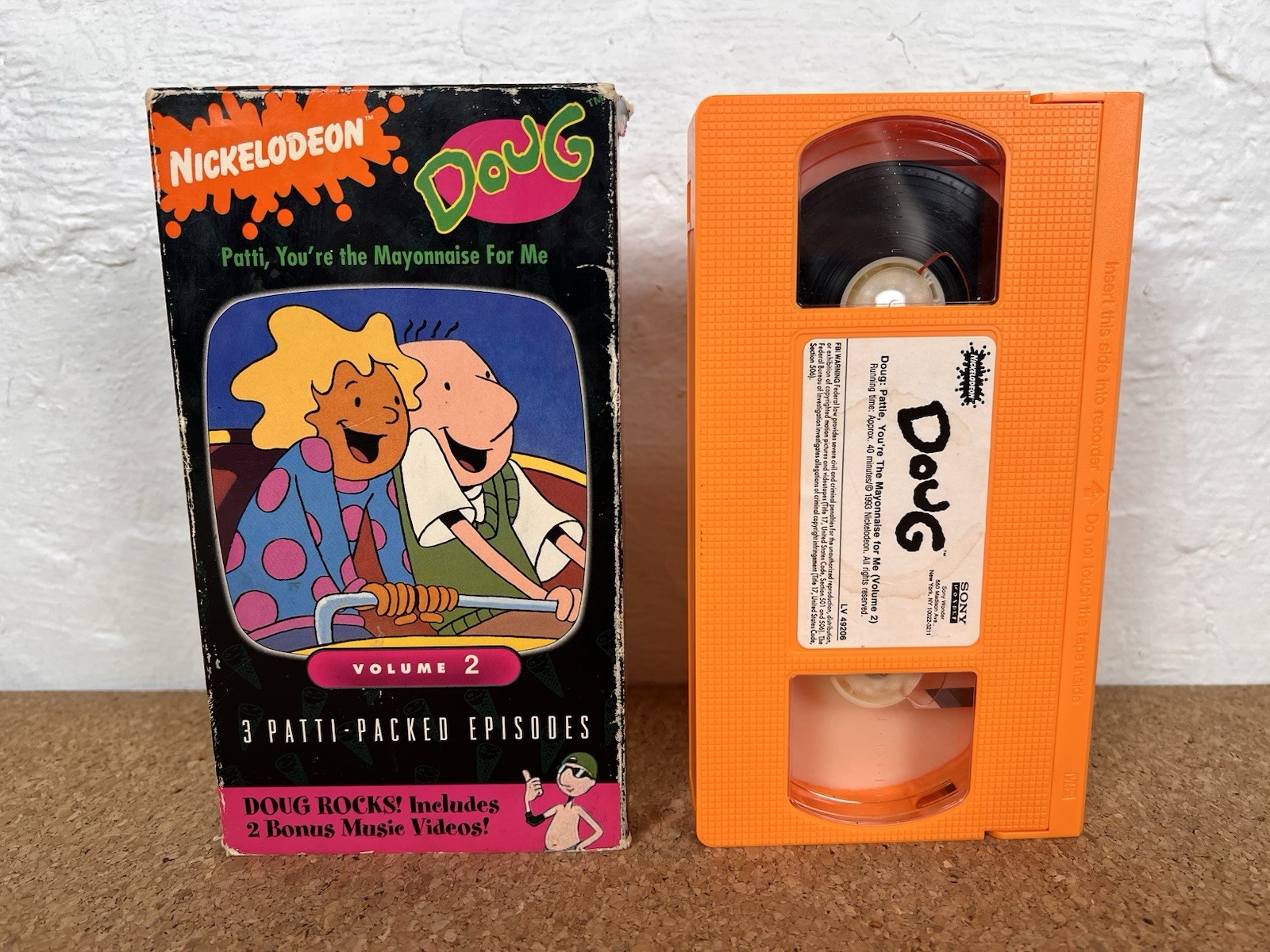 Doug Vol.2 Patti You\'re the Mayonnaise For Me VHS Nickelodeon NICK 1993 RARE Doug Vol.2 Patti You\'re the Mayonnaise For Me VHS Nickelodeon NICK 1993 RARE