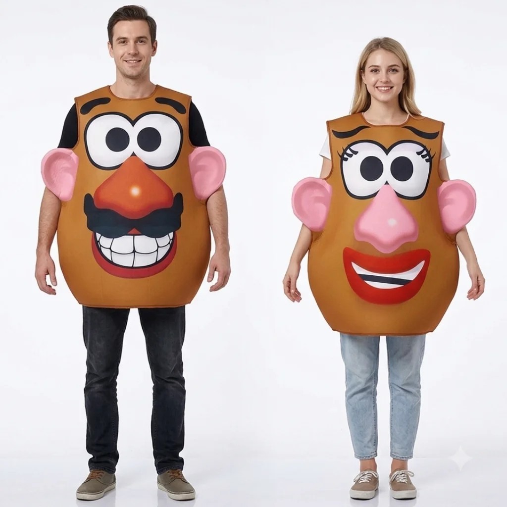 Funny Potato Head Costume Mr. and Mrs. Potato Head Matching Outfit Halloween