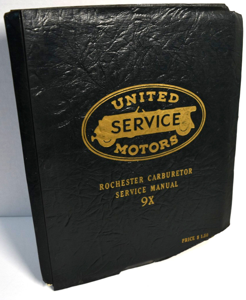 Vtg 1955 Rochester Carburetor Factory Parts Adjustment & Service Manual 9X *VG* Vtg 1955 Rochester Carburetor Factory Parts Adjustment & Service Manual 9X *VG*