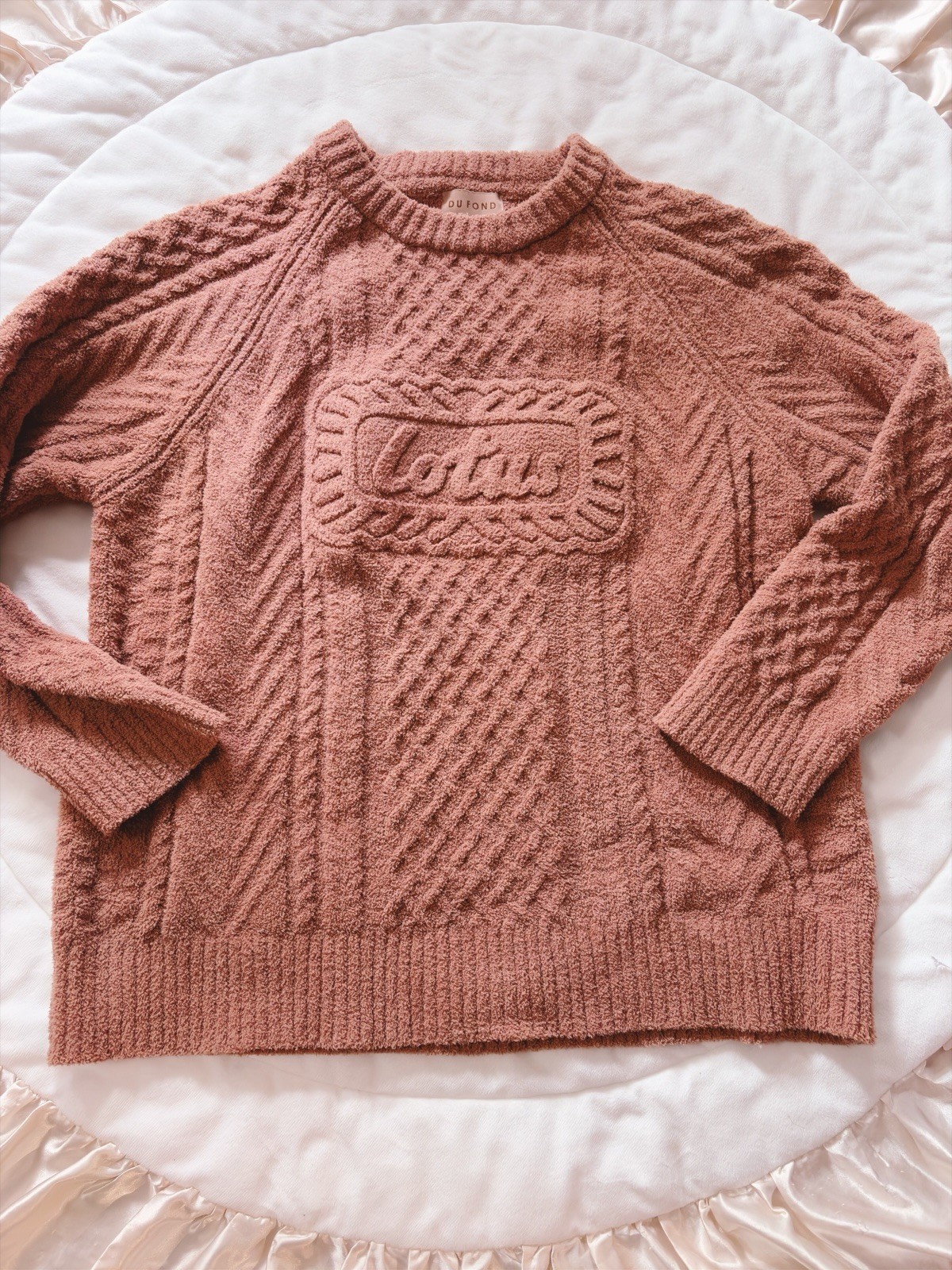 Biscoff Lotus Gelato Pique Brown Biscuit Sweater Japan Rare