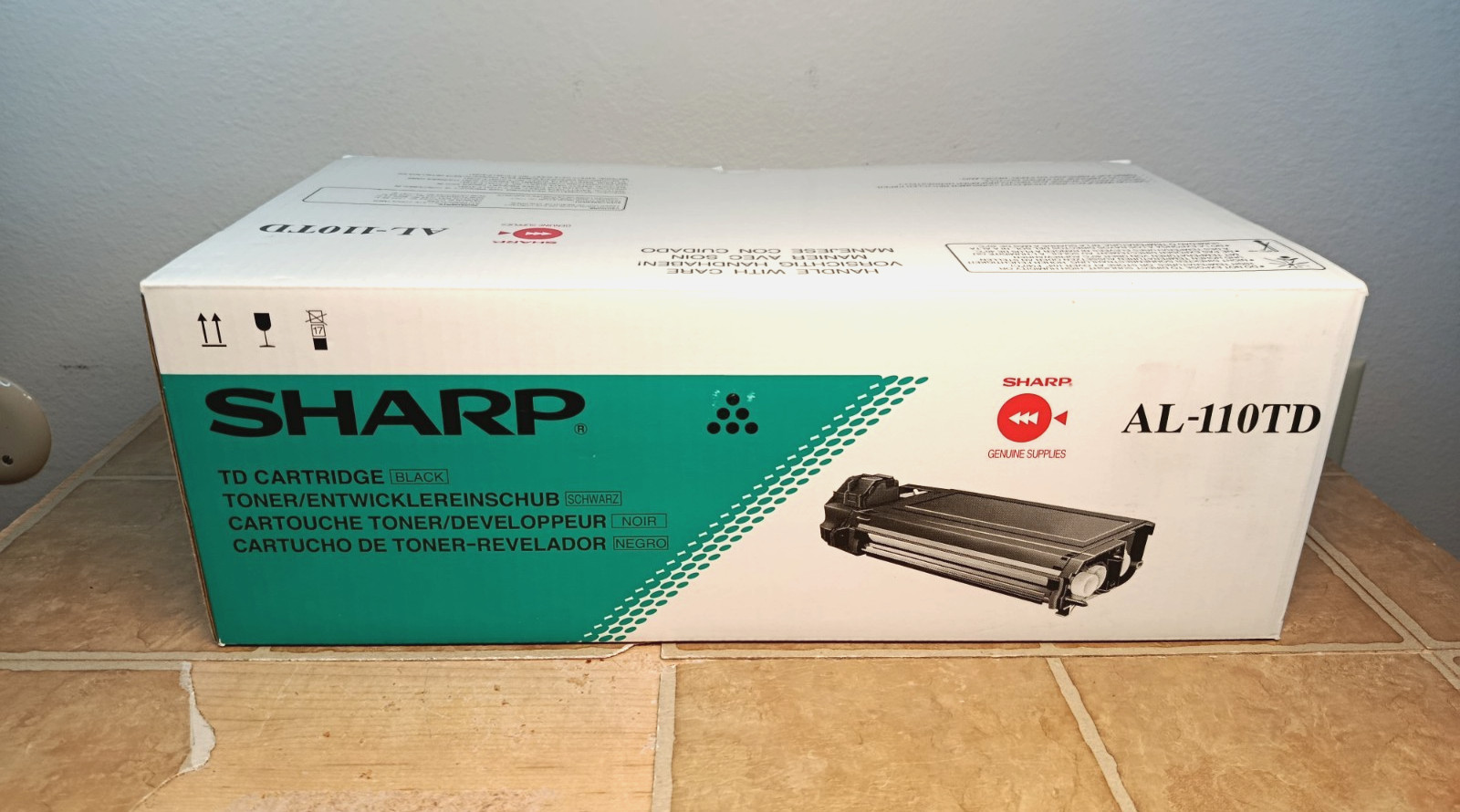 Original Genuine Sharp AL-110TD Toner STILL SEALED New in Open Box NIOB Black