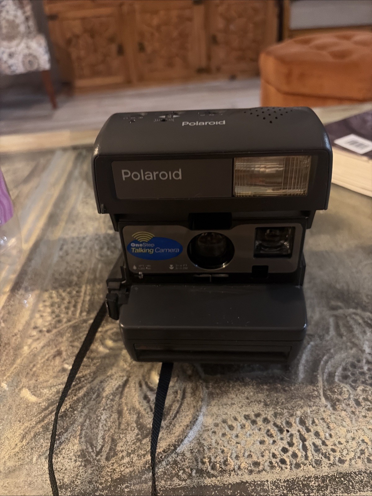 Vintage Polaroid OneStep Talking 600 Instant Film Camera Black Strap Tested Vintage Polaroid OneStep Talking 600 Instant Film Camera Black Strap Tested